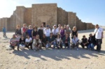 At the entrance of Zhosers step pyramid